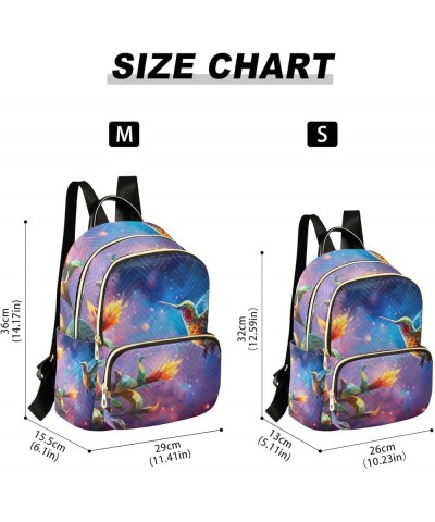 Fantasy Flowers And Birds Fashion Backpack, Travel Backpack with Luggage Strap, Comfortable Backpack for Women, M Fantasy Flo...