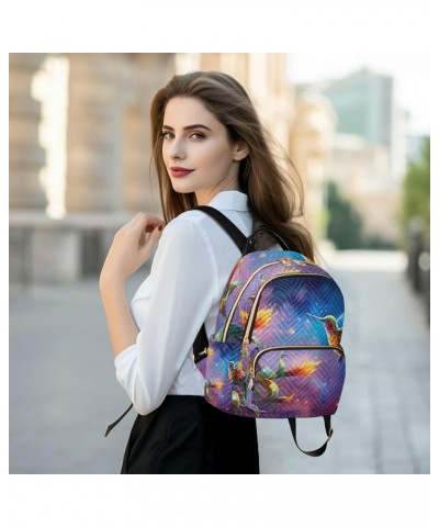 Fantasy Flowers And Birds Fashion Backpack, Travel Backpack with Luggage Strap, Comfortable Backpack for Women, M Fantasy Flo...