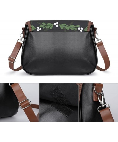 Printed Crossbody Bag Shoulder Bag PU Leather Women's Designer Satchels Cartoon Sloth Climbing Color10 $25.07 Satchels