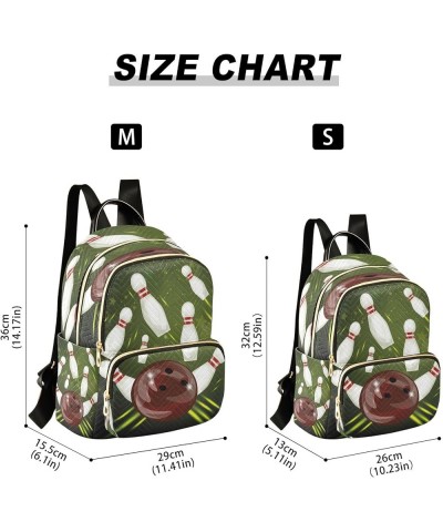 Fashion Backpack Mini Backpack Purse Casual Daily Backpack Bowling Ball for Travel for College Work Small $17.33 Backpacks