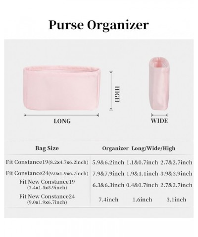 Organizer for Luxury Bag, Silky Satin Tote Bag Inner and Small Purse Bags Storage Fit Constance 19/24 with multi color Lightw...