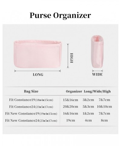 Organizer for Luxury Bag, Silky Satin Tote Bag Inner and Small Purse Bags Storage Fit Constance 19/24 with multi color Lightw...