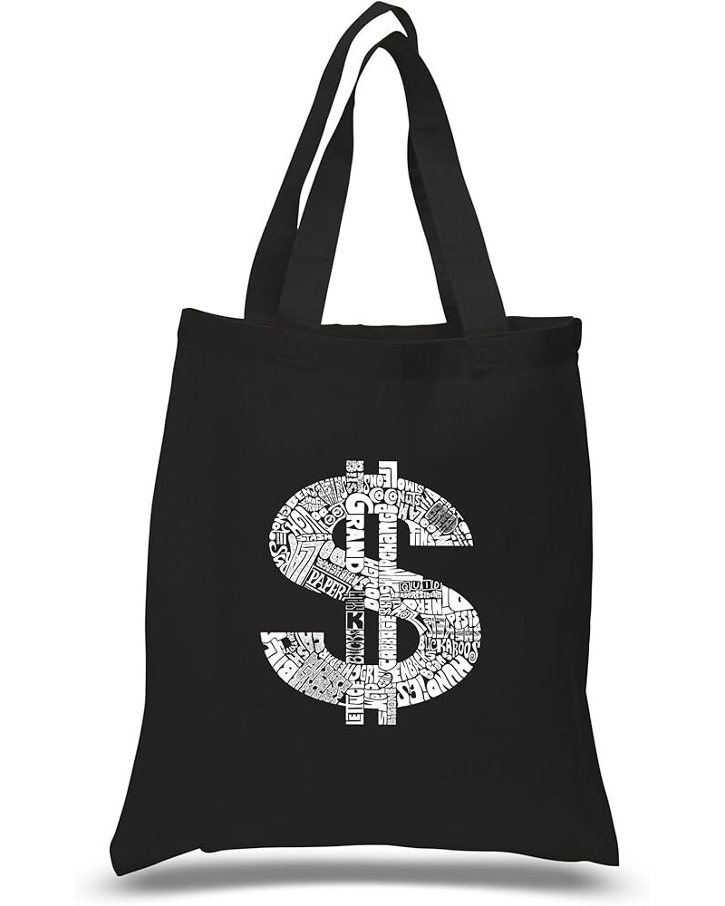 Word Art S Tote Bag - Dollar Black $8.95 Totes