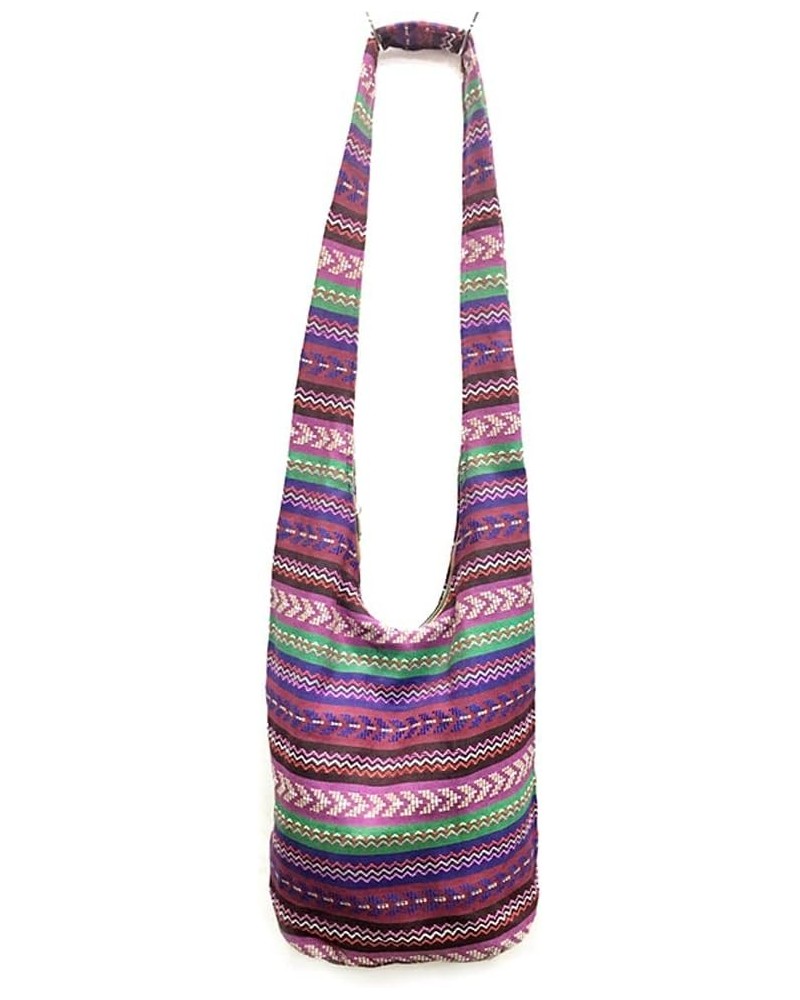 Shoulder Bag for women Hippie Crossbody Bag Bohemian Satchel Printed Cotton Linen Hobo Bag Purse Style 13 $13.15 Totes