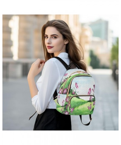 Spring Butterfly Women's Backpack Purse Fashion Travel Anti Theft Backpack Casual Daypack for Work College,M Medium $18.89 Ba...