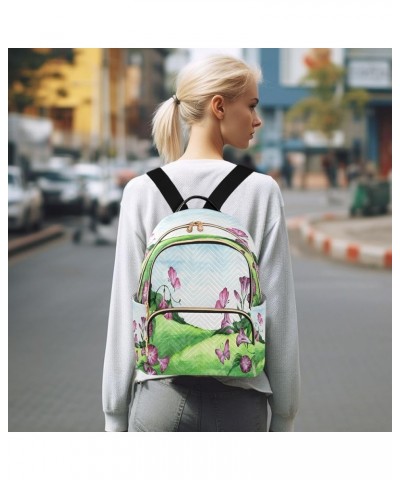 Spring Butterfly Women's Backpack Purse Fashion Travel Anti Theft Backpack Casual Daypack for Work College,M Medium $18.89 Ba...