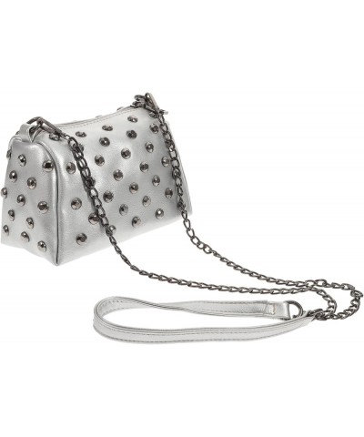 1 PC Shell Rivet Bag Ladies Shoulder Bags Leather Crossbody Bag for Women Ladies Wallet Cross Body Bag Light Grey $12.50 Shou...