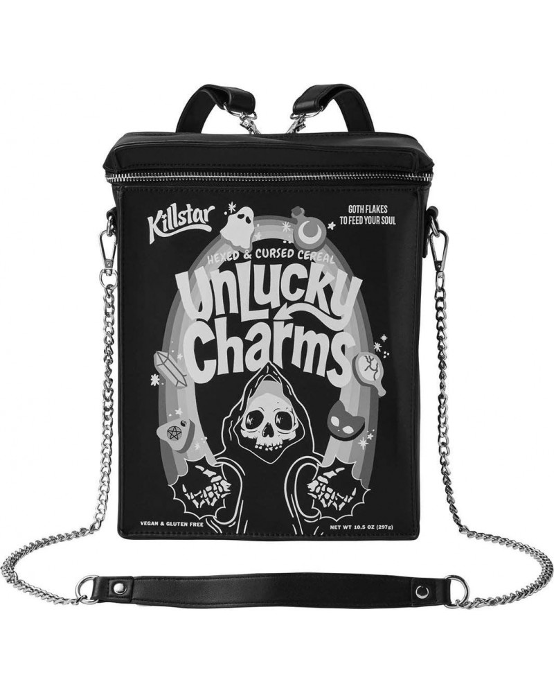 Unlucky Charms Cereal Grim Reaper Punk Gothic Backpack Purse KSRA001618 $31.50 Backpacks