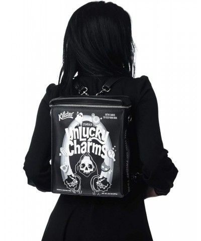 Unlucky Charms Cereal Grim Reaper Punk Gothic Backpack Purse KSRA001618 $31.50 Backpacks