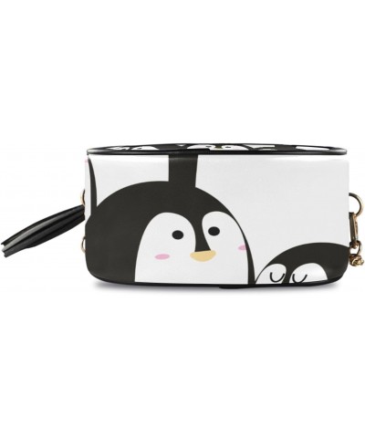 Women's Penguin Black White Crossbody Bag Fashion Purses Bag Cross Body Bag Shoulder Handbag with Adjustable Chain Strap $12....