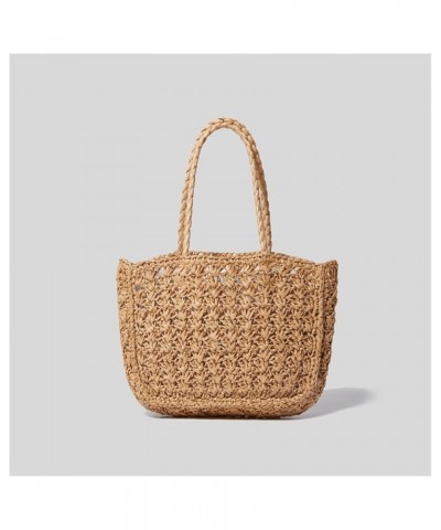 Women's Flower Straw Bag, Embroidered Vegetable Basket Bag, Summer Beach Woven Tote Bag Orange $27.74 Totes