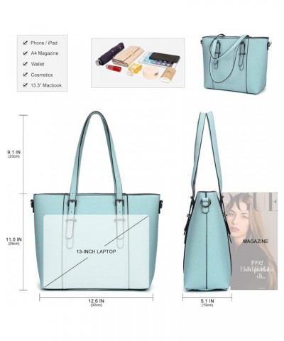 Women Purses and Handbags Tote Shoulder Bag Top Handle Satchel Bags for Ladies Blue-gray $16.17 Totes