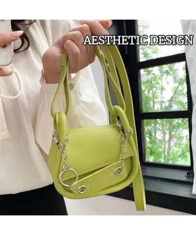 Cute Mini Crossbody Bags for Women Small Shoulder Bag Boho Cross Body Handbags with Chain Vegan Leather Light Green $14.74 Cr...