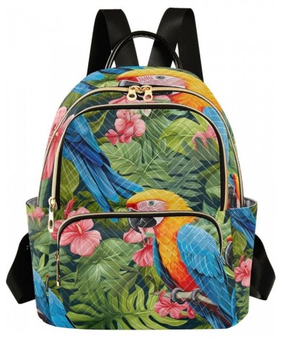 Color Tropical Parrot in the Tree Women's Backpack, Womens Backpack Purse Medium, Festival Backpack for Women, M Color Tropic...