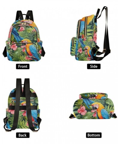 Color Tropical Parrot in the Tree Women's Backpack, Womens Backpack Purse Medium, Festival Backpack for Women, M Color Tropic...