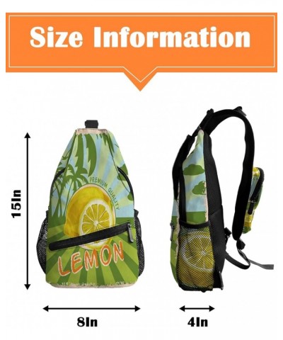 Sling Bag Crossbody Sling Backpack Waterproof Chest Bag Daypack Shoulder Bag for Hiking Walking Travel Lemonplr8230 $15.26 Cr...