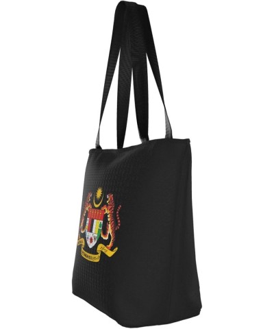 Coat of Arms of Malaysia Women'S Casual One Shoulder Carry Shopping Bag Large Capacity Working Storage Handbag $19.01 Shoulde...