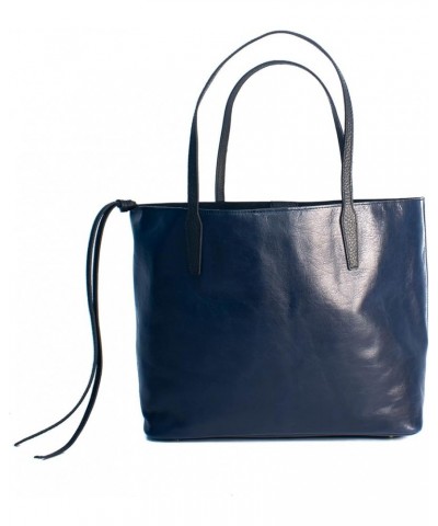 Handmade Thera Leather Tote Navy $111.60 Totes