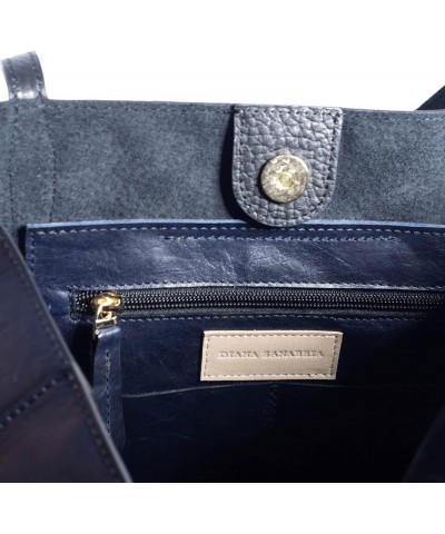 Handmade Thera Leather Tote Navy $111.60 Totes