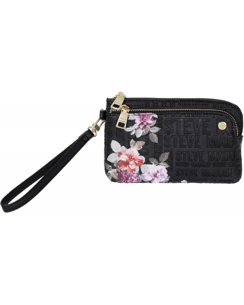 Trell Clutch Black Floral Embossed $20.66 Clutches