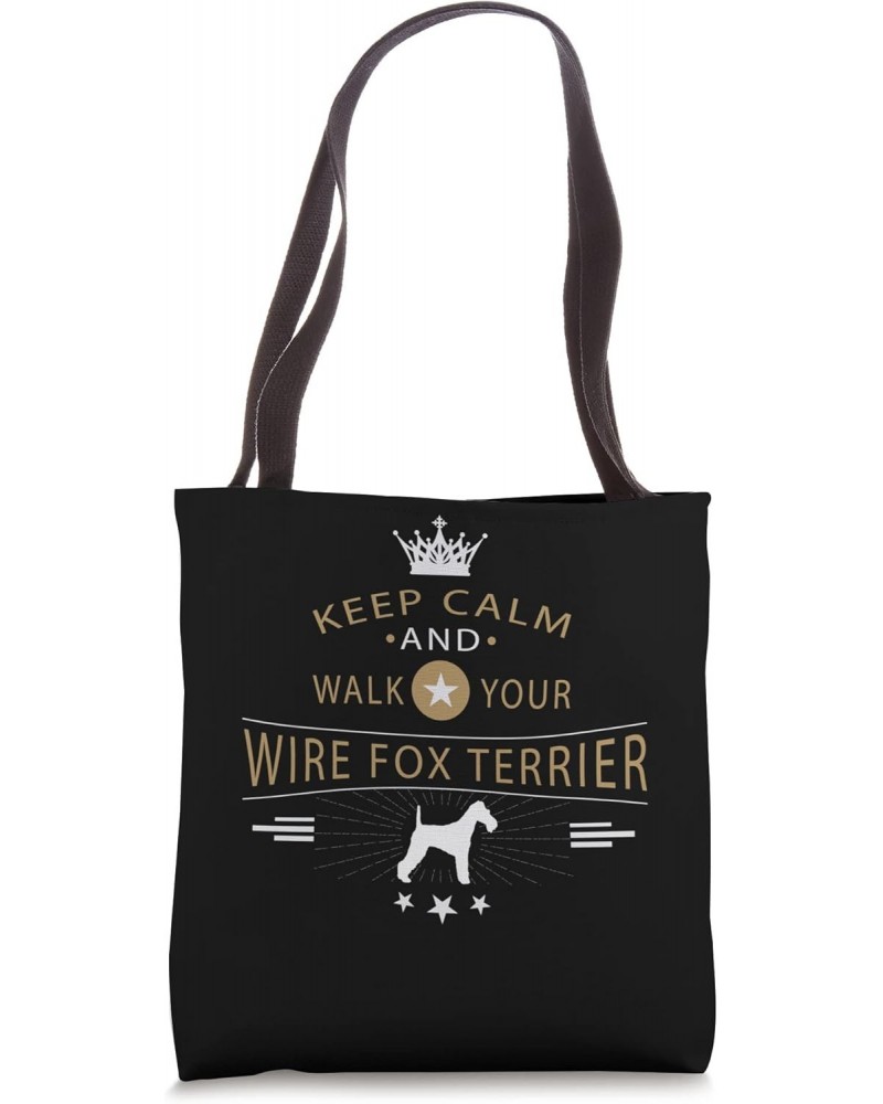 Wire Fox Terrier Dog Breed Tote Bag $12.48 Totes