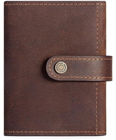 Mens Wallet Coin Purse RFID Blocking Leather Card Bag Men's Top Soft Leather Cowhide Men's Wallet (Color : Brown) Coffee $13....