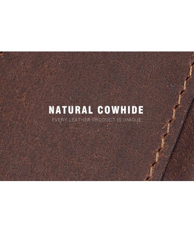 Mens Wallet Coin Purse RFID Blocking Leather Card Bag Men's Top Soft Leather Cowhide Men's Wallet (Color : Brown) Coffee $13....