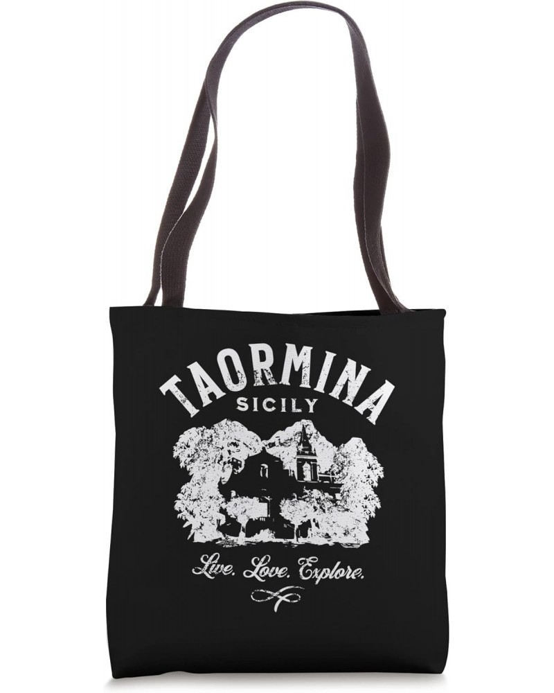 Taormina Sicily Italy Souvenir Design Tote Bag $10.56 Totes