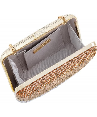 Harlow Crystal Ombre Minaudiere Clutch Gold Crystal $174.15 Evening Bags