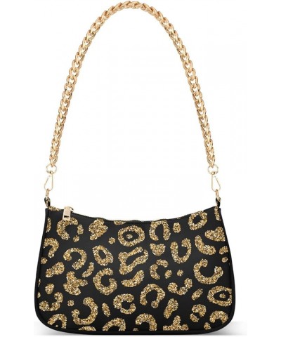 Leopard Shoulder Bag for Women Small Purse Chain Clutch Mini Purse with Chain Strap for Girl 04 $15.29 Satchels