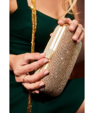 Harlow Crystal Ombre Minaudiere Clutch Gold Crystal $174.15 Evening Bags