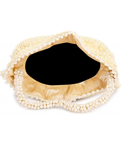 Indian Ethnic Pearls & Sequence Potli Bag for Women, Wedding Potli Bag and For Ethnic Wear Potli Bag Peach $14.57 Clutches