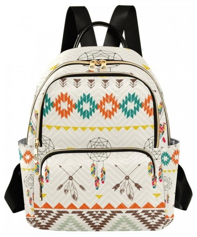 Indian Ethnic Arrows Dream Catcher Backpack for Women Shoulder Bag Lightweight Small Backpack Casual Daypack Back Pack Mini(1...