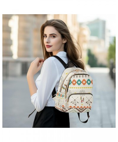 Indian Ethnic Arrows Dream Catcher Backpack for Women Shoulder Bag Lightweight Small Backpack Casual Daypack Back Pack Mini(1...