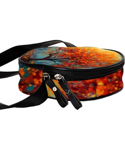 Crossbody Bags for Women,Crossbody Bag Men,Small Sling Bag,Autumn Tree Colorful Painting,Crossbody Purse $9.37 Crossbody Bags