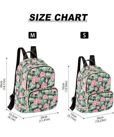 Lotus and Dragonflies Women's Backpack Purse Causal Daypack Work Travel College Business Trip Bag Shoulder Bag Small $12.79 B...