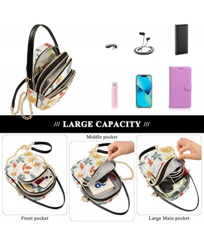 Small Crossbody Handbag for Women Mini Over Shoulder Purse with Three Zippered Pockets Durable Travel Purse Color-hf016 $11.9...