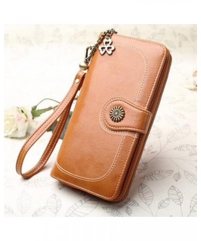 Wallet Female Long Blue Clutch Purse Woman Zipper Wallets Lady Purses Wristle Money Bag Coin Card Holder (Color : C, Size : 1...