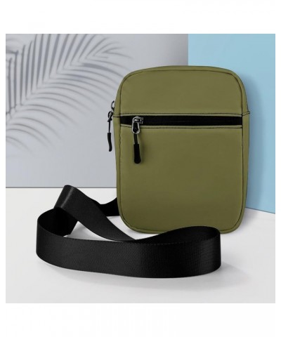 Small Canvas Messenger Bag Casual Shoulder Bag Travel Chest Bag Crossbody Bag Color723 $14.87 Crossbody Bags