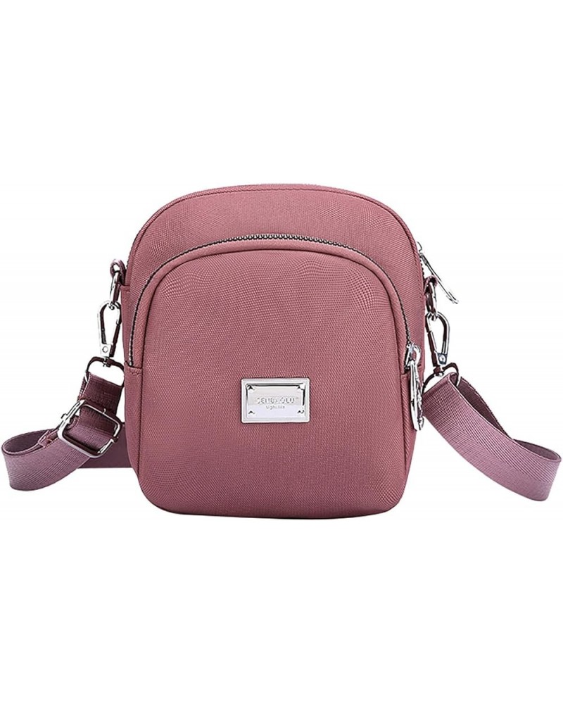 Small Bag Women Fashion Simple Matching Small Square Bag Single Shoulder Crossbody Mobile Purse Large Tote Bag for Pink $7.97...