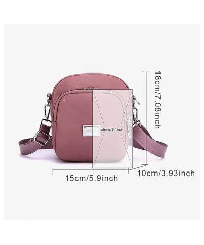 Small Bag Women Fashion Simple Matching Small Square Bag Single Shoulder Crossbody Mobile Purse Large Tote Bag for Pink $7.97...