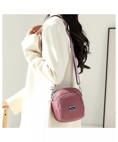 Small Bag Women Fashion Simple Matching Small Square Bag Single Shoulder Crossbody Mobile Purse Large Tote Bag for Pink $7.97...