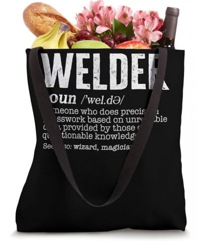 Welding Welder Noun Someone Who Does Precision Guesswork Bas Tote Bag $17.01 Totes