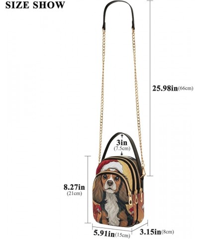 Cartoon Seafood Crossbody Bags for Women Trendy Cell Phone Cross Body Purse Christmas Pet Dog $10.21 Crossbody Bags