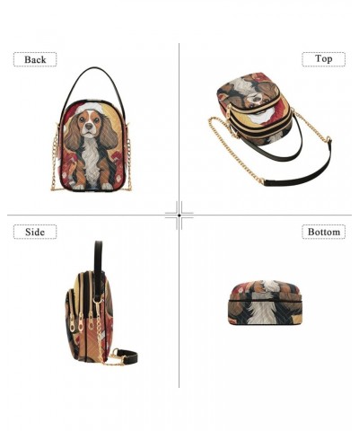 Cartoon Seafood Crossbody Bags for Women Trendy Cell Phone Cross Body Purse Christmas Pet Dog $10.21 Crossbody Bags