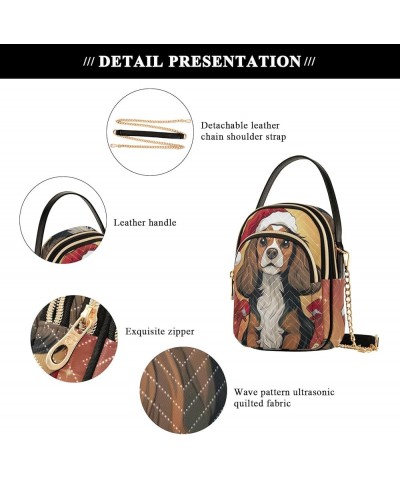 Cartoon Seafood Crossbody Bags for Women Trendy Cell Phone Cross Body Purse Christmas Pet Dog $10.21 Crossbody Bags