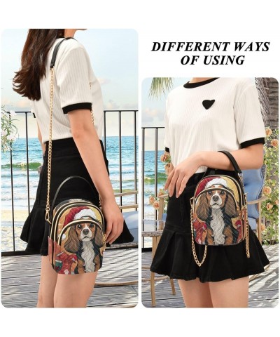 Cartoon Seafood Crossbody Bags for Women Trendy Cell Phone Cross Body Purse Christmas Pet Dog $10.21 Crossbody Bags