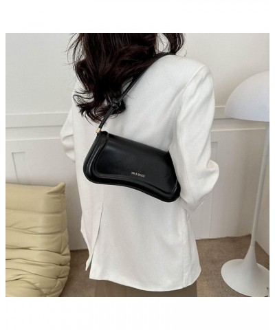 Shoulder Bag for Women Small Purse with Adjustable Strap Flap Shoulder Handbag Satchel Purse Crossbody Bag B01-black $14.59 T...