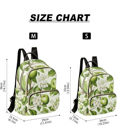 Pug's with Multiple Colors Ladies Backpack, Women's Travel Backpack for Airplane, Fashion Backpack Purse for Women, S Green A...