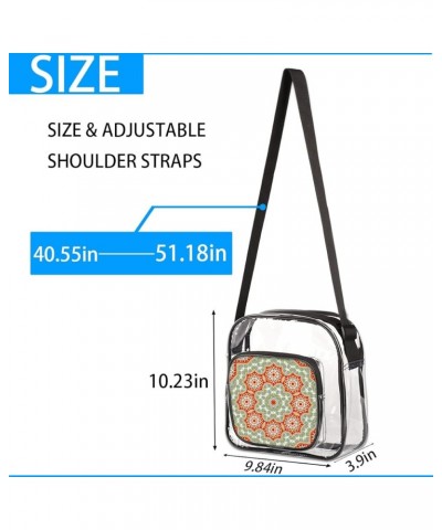 OKCELL-Clear Crossbody Bags for Women-See Through PVC Messenger Handbag for Concert Sports Events & Amusement Park One Size M...